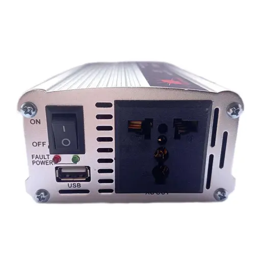 Автомобильный инвертор Solar Power Inverter Himastar 016 c 12V на 220V 1000W модифицированная синусоида Silver,1 розетка,1 USB (11059) - фото 3