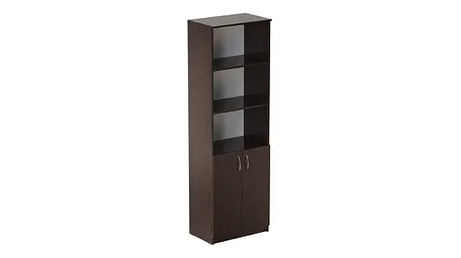 Шафа Анжело Ferrum-decor на 5 полиць з 2 дверима 1900x600x380 ДСП Венге Магія 16 мм (FRD-104997) - фото 2