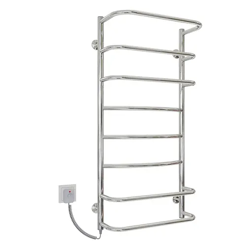 Электрический полотенцесушитель Kosser Лайт 1000x500/8 EL рег. ДЛА03ЕL, Хром, Левое - фото 1