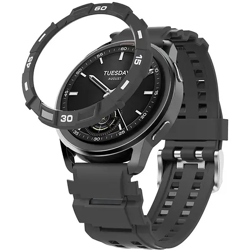 Безель Sikai для смартгодинника Xiaomi Watch S3 Black-white Sport
