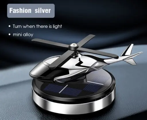 Ароматизатор автомобільний Вертоліт з каменем на сонячній батареї - фото 6