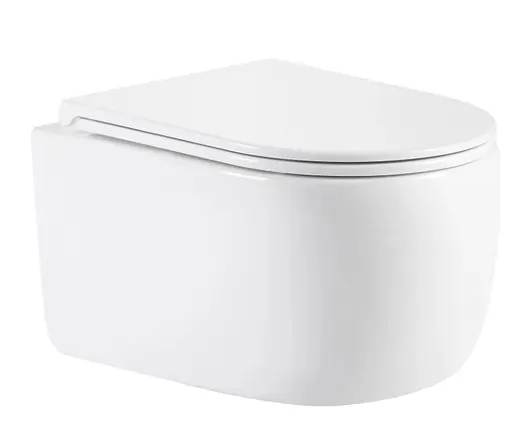 Унитаз подвесной Qtap Taurus Ultra Quiet, с сиденьем Slim Duroplast / Soft-close / Quick Release QTTAU26W49116 - фото 1