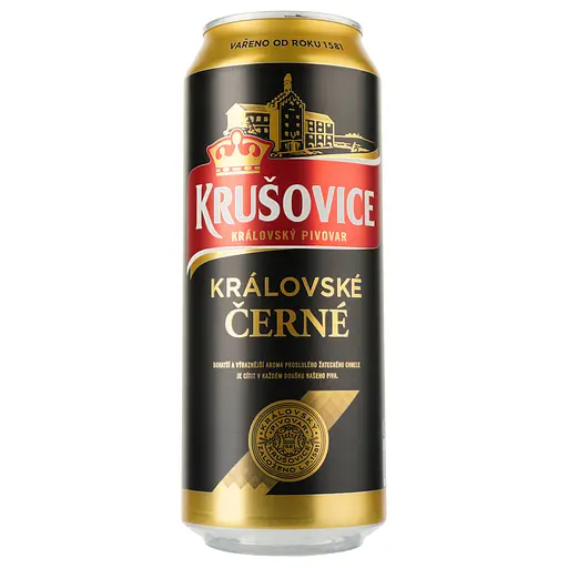 Уценка. Пиво Krusovice Cerne, темное, 3,8%, ж/б, 0,5 л (743431) - фото 1