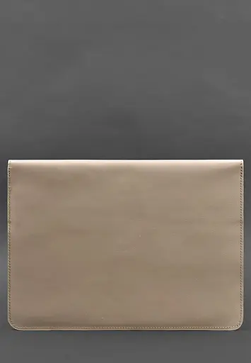 Шкіряний чохол-конверт BlankNote на магнітах для ноутбука Універсальний Світло-бежевий - фото 3
