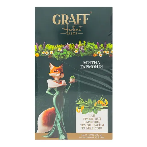 Чай травяной Graff Мятная Гармония Mint Harmony 30 г (2 г x 15 шт.)  - фото 3