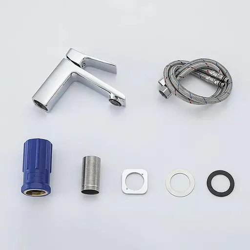 Змішувач для умивальника литий вилив хром Frap F1084 Хром - фото 5