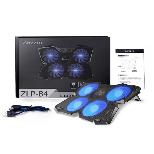 Підставка для ноутбука Zezzio ZLP-B4 Black (ZLP-B4) - фото 2