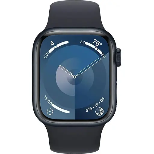 Смарт-часы Apple Watch Series 9 GPS 41mm Midnight Aluminum Case w. Midnight Sport Band - M/L MR8X3 - фото 4