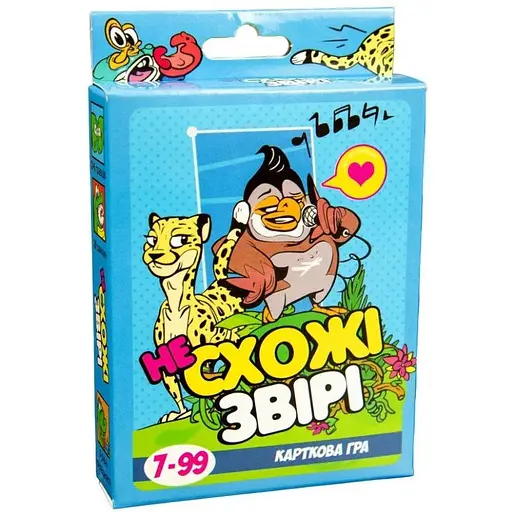 Настольная карточная игра Непохожие звери Strateg 30223 укр