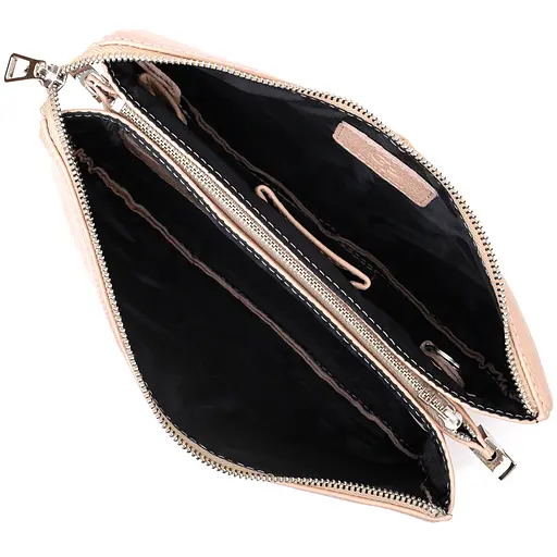 Кожаная женская сумка Grande Pelle 26х15.5х3 см sum0023607 - фото 4