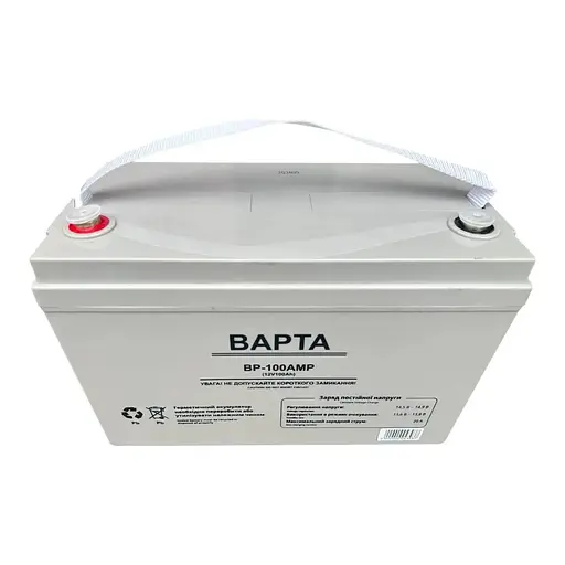 Аккумулятор гелевой резервный BAPTA BP-100AMP 100 А для солнечных станций лодок и резервного питания Белый - фото 2