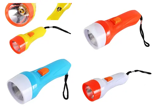 Кишеньковий ліхтарик 11.5 см світлові ефекти на батарейках, біля блоку арт. Gy139 - фото 2