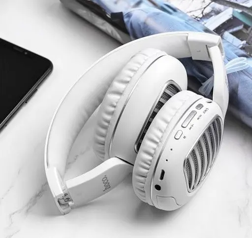 Навушники стерео гарнітура Hoco W23 Brilliant sound (Білий) - фото 6