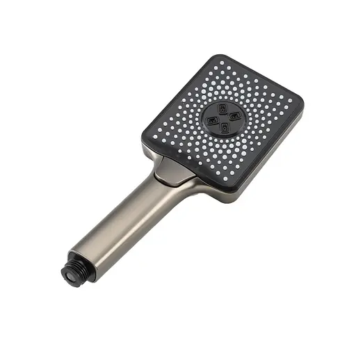 Душова система Frap F2471-9, вилив - перемикач на лійку, 3-функції, Графітовий хром - фото 3