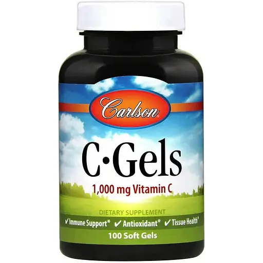 Витамины и минералы Carlson Labs C-Gels 100 капсул - фото 1