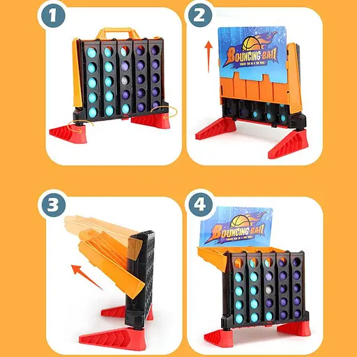 Настольная интерактивная игра Ummi 22046 Bouncing Ball Orange / Black - фото 5