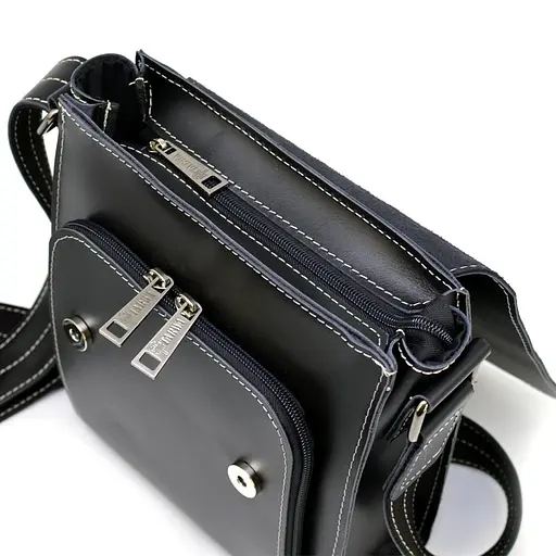 Чоловіча шкіряна сумка через плече TARWA 26х22х6 см sum0025771 - фото 7