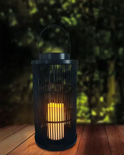 Вуличний світильник на сонячній батареї Goldlux 330277 Fascino LED 1800K IP44 чорний - фото 3