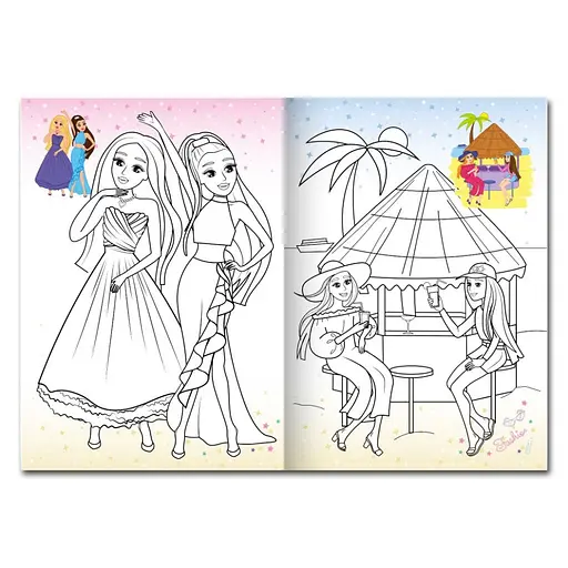 Детская раскраска "Девичник" Апельсин РМ-77-06 с маской - фото 2