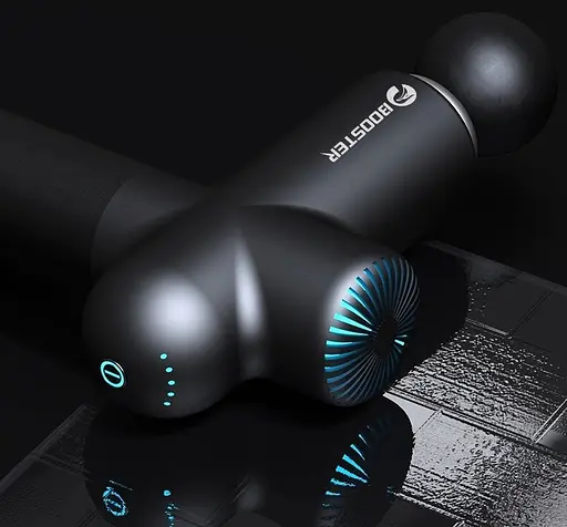 Перкусійний масажний пістолет Booster Lightsaber тригерних точок Massage Gun - фото 4