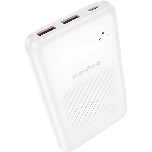 Повербанк Borofone BJ30, 10000mAh, 22.5W+PD20W, 2 USB і Type-C, білий