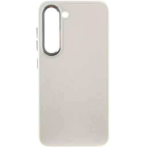 Шкіряний чохол Bonbon Leather Metal Style для Samsung Galaxy S23+ Білий / White