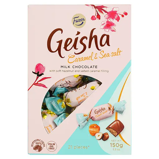 Уценка. Конфеты Fazer Geisha с карамелью и морской солью 150 г - фото 2