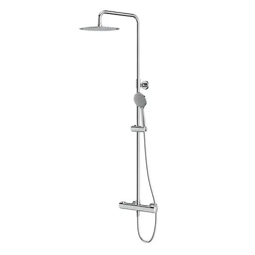 Душова система Cersanit City Oval S951-340 з термостатичним змішувачем Хром 30412 - фото 1