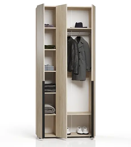 Шафа для одягу Ліра 105 3-х дверна Orange-Line 1041х500х2400 Дуб сонома - фото 2