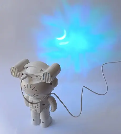 Ночник проектор звездного неба Астронавт X6636 с динамиком Bluetooth и пультом Таймер 5Вт Белый - фото 6