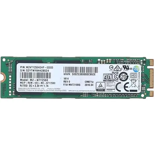Накопичувач SSD Samsung M.2 2280 256GB (MZ-NTY2560) Б/В - фото 1