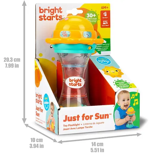 Игрушка-погремушка музыкальная Bright Starts Just for Sun (17228) - фото 3