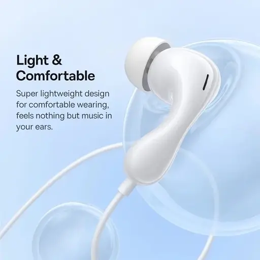 Навушники Baseus Encok HZ20 Wired Earphones Moon White - фото 4