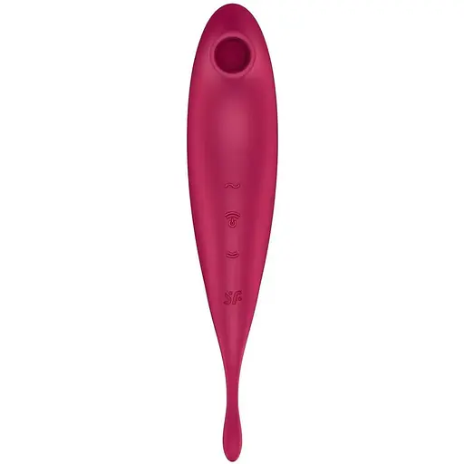 Вакуумний вібратор Satisfyer Twirling Pro+ Червоний - фото 3