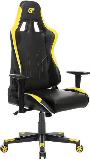 Геймерское кресло GT Racer черное с желтым (X-2528 Black/Yellow) - фото 5
