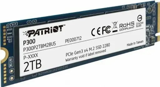 Накопичувач Patriot SSD M.2 P300 2TB NVMe 2280 PCIe 3.0x4 3D NAND TLC - фото 2