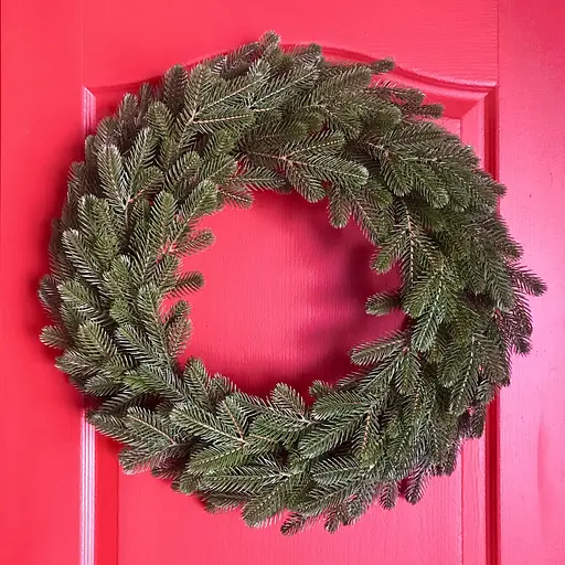 Венок хвойный рождественский Hvoya Traditional литой зеленый 50 см - фото 5