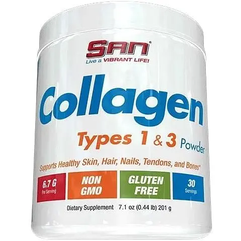 Препарат для суставов и связок SAN Collagen Types 1 and 3, 200 грамм