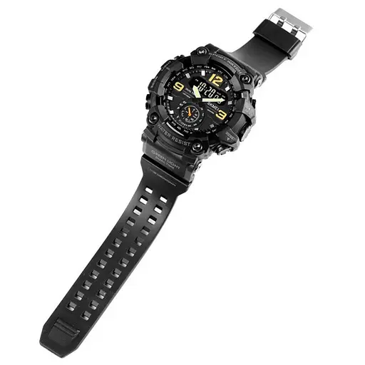 Мужские спортивные наручные часы Skmei 1637 водонепроницаемые (Черные) - фото 2