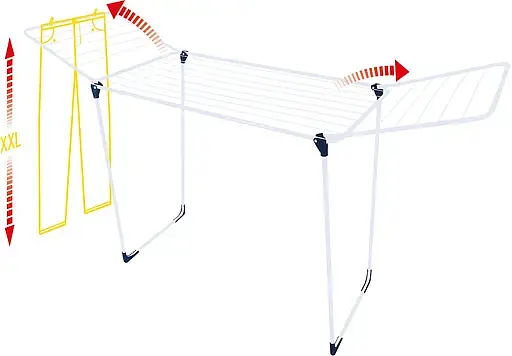 Сушилка для белья напольная Casa Si Merkur Pluse White (DAS303059)  - фото 2