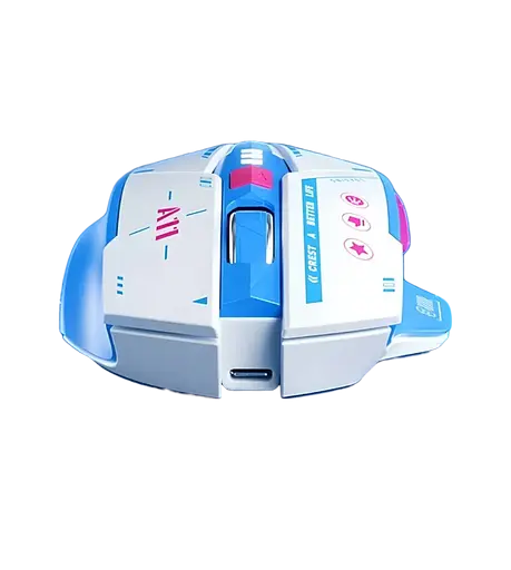 Мышь INPHIC A11 White-Blue - фото 2