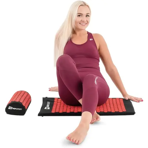 Подушка для акупунктуры Hop-Sport HS-C037AP (Аппликатор Кузнецова) черно-красная - фото 6