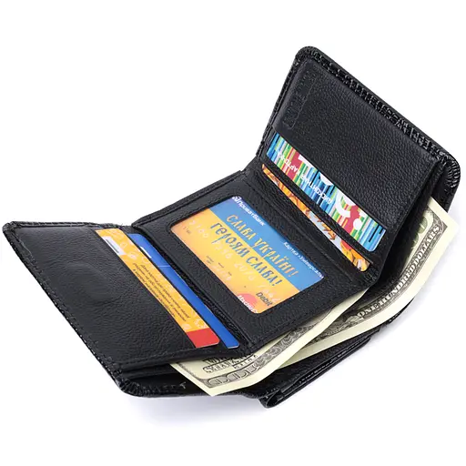 Жіночий шкіряний гаманець ST Leather 11.5х8.5х2 см acs0029446 - фото 7