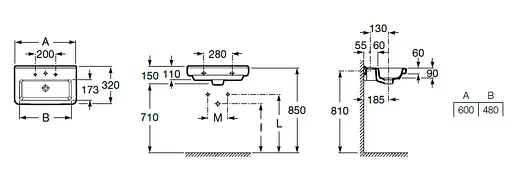Умивальник Roca Dama-N A327785000, Білий - фото 2