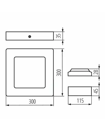 Стельовий світильник Kanlux 33557 Kanti LED 1x24W 4000K 1679Lm IP20 - фото 3