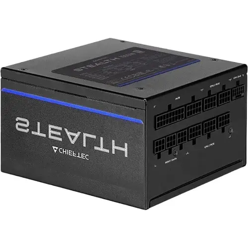 Блок живлення 1000 Вт, Chieftec STEALTH, Black, модульный, 80+ Platinum, 135 мм FDB, 2xMolex/10xSATA/1x16-pin/3x6+2-pin/2x4+4-pin/1x20+4-pin, захист AFC/OPP/OTP/OVP/SCP/SIP/UVP/OCP, ATX 12V 3.1 SPX-1000-FC - фото 1