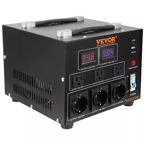 Перетворювач напруги VEVOR ST-5000VA 5000W 110V/220V - фото 4