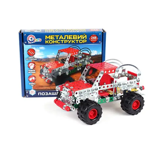 Конструктор металлический Внедорожник ТехноК 4913TXK 248 деталей - фото 3