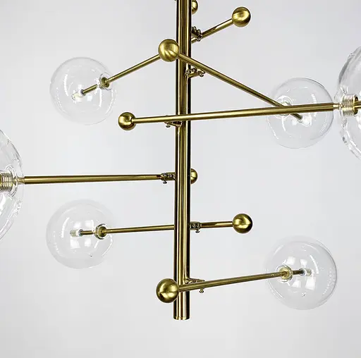 Стильна каскадна люстра на 8 плафонів Ø 80 см | Line F | Арт. SA28/8 - фото 2