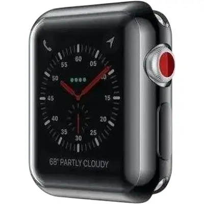 Чехол-накладка DK Silicone Face Case для Apple Watch 38mm (black)
